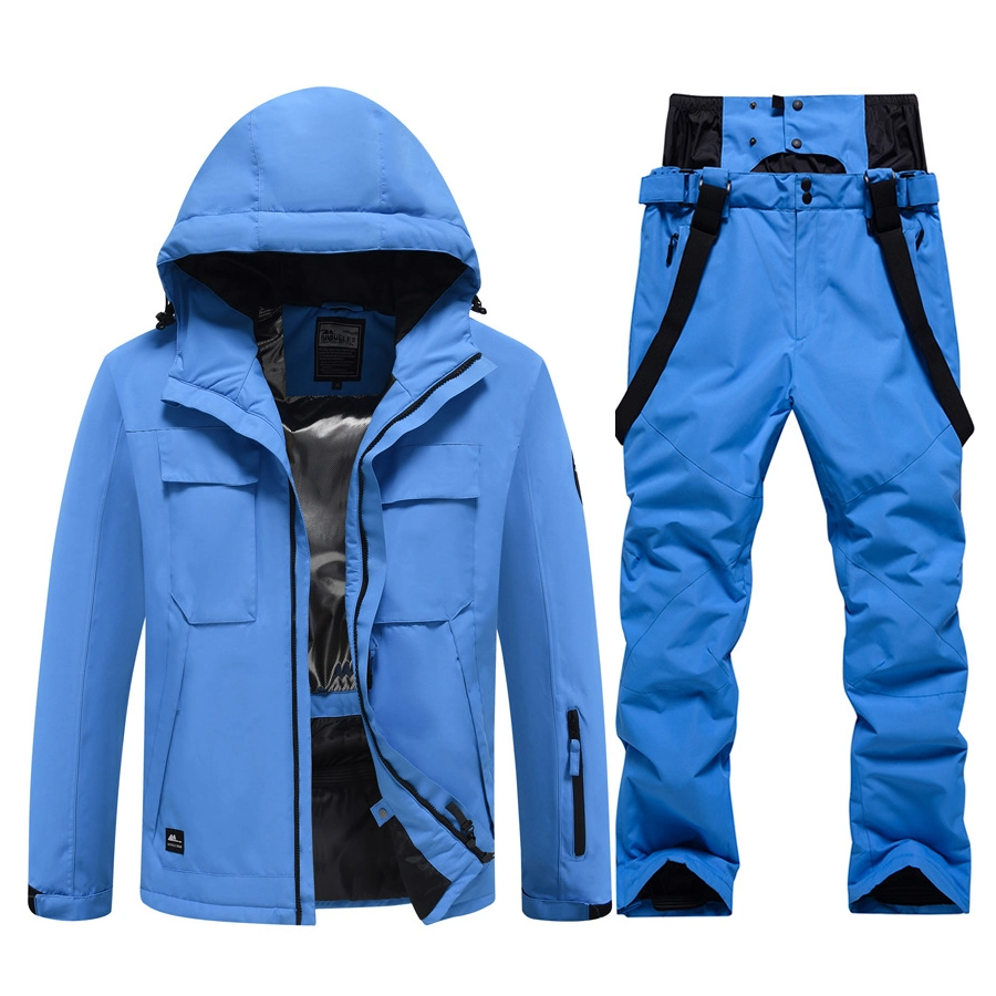 Unisex Ski Suit Snowboarding Jacket Pants Winter Outdoor Thermal Waterproof Snow Wear