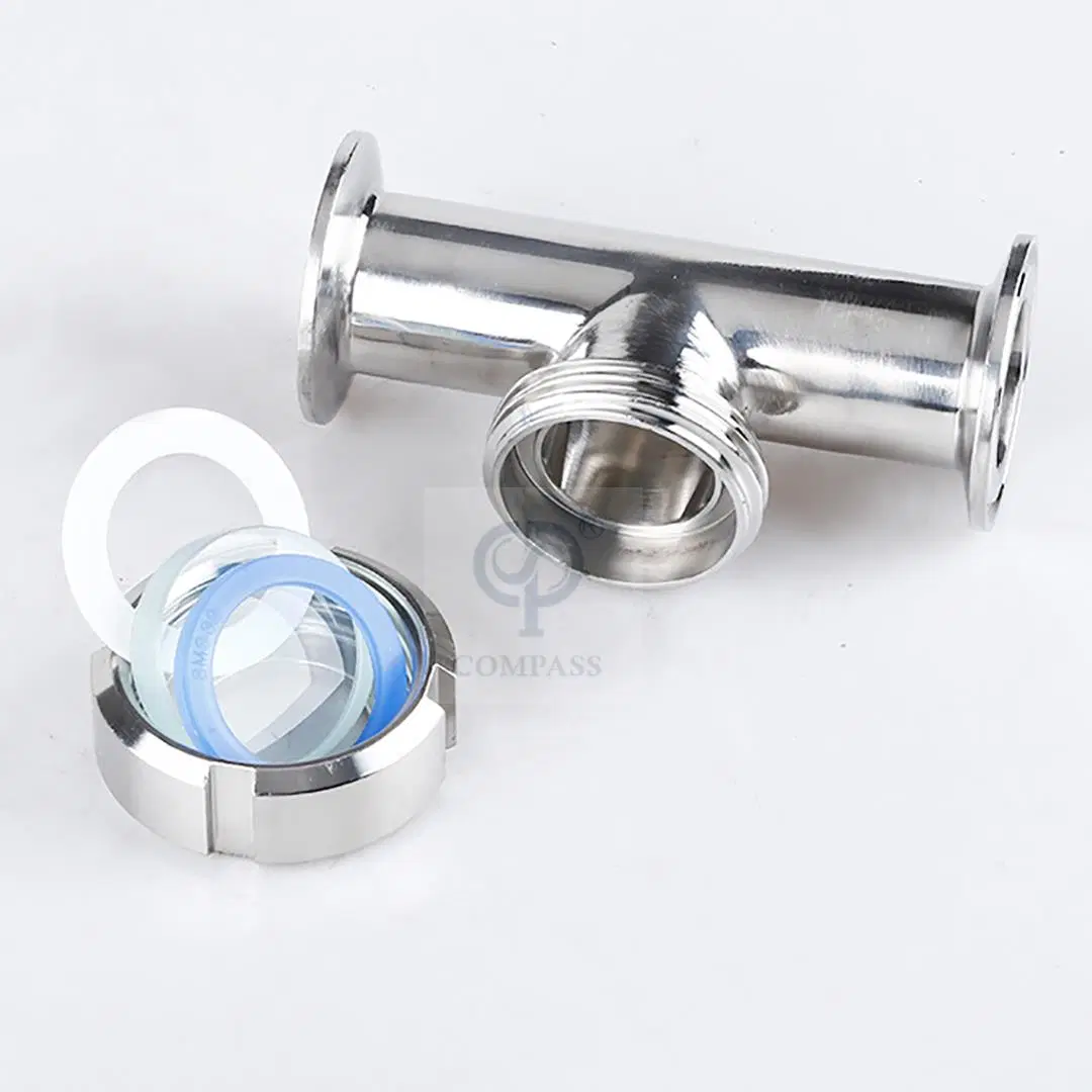 3/4 Inch Tri-Clamp Tube Liquid Level Gauge Valve with Food Grade SS304 Material