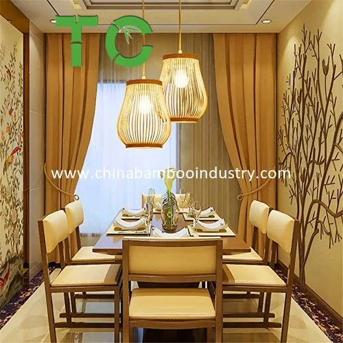 Cheap Price Bamboo Pendant Light Wove Lantern Retro Gourd Ceiling Light Pendants Fixture Hanging Lighting