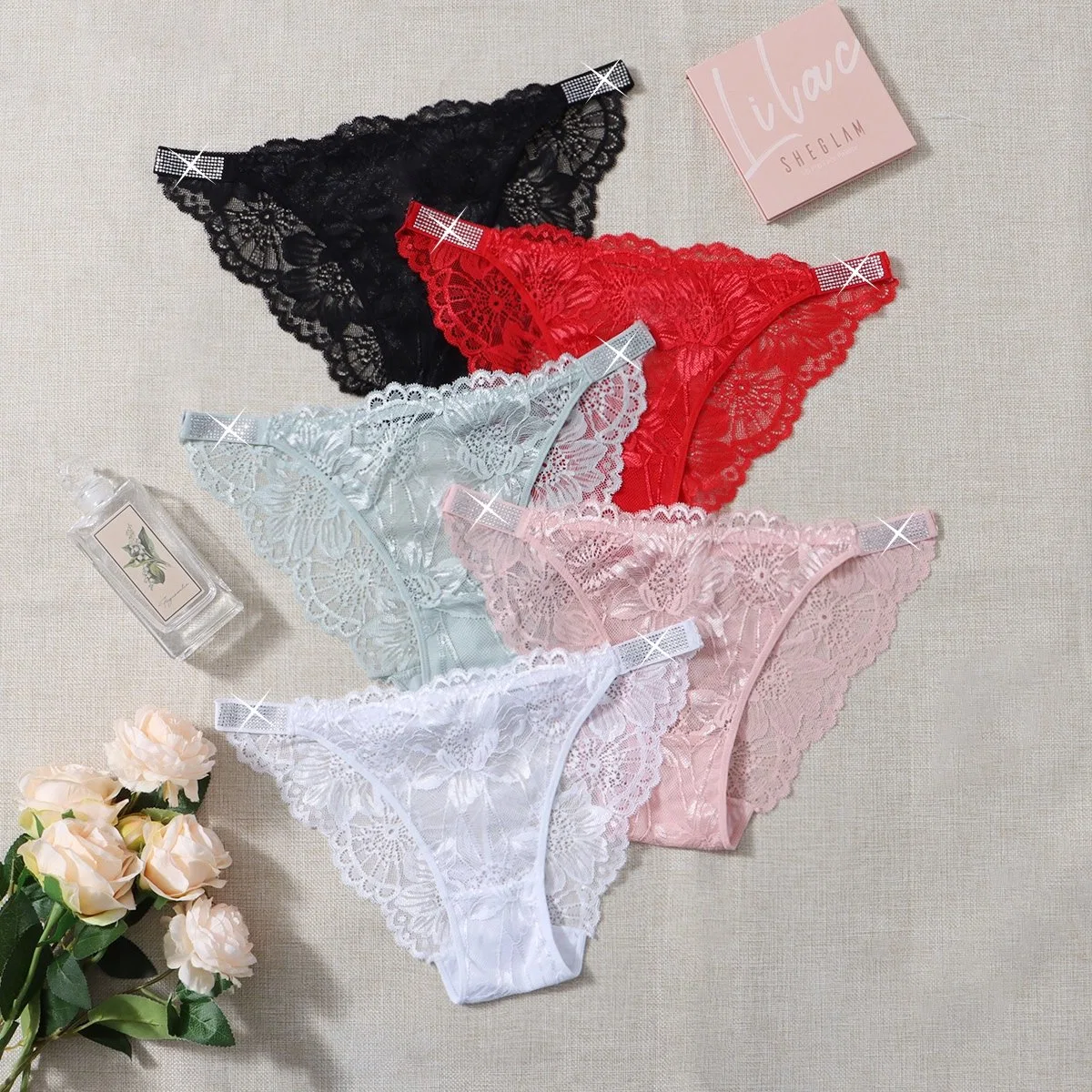 Vente chaude de lingerie sexy en dentelle personnalisée pour femmes.