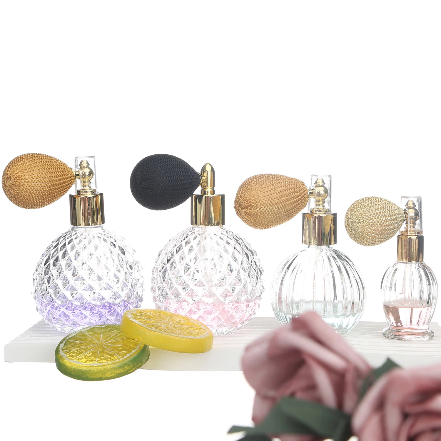 18mm Airbag Custom Made Perfume Glass Bottle Set Spray The Powder Bottle Luxury Cosmetic Packaging Perfume Glass Airbag