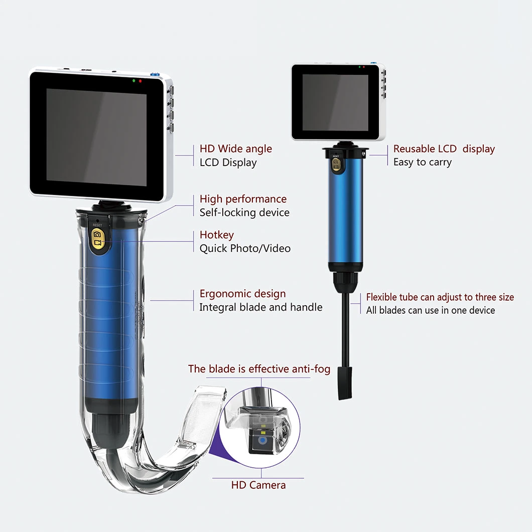 Medizinische Tragbare Klinische Visuelle Laryngopharyngeal Laryngoskop Preis