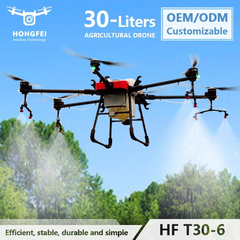 Pulvérisation Drone Supply 30L drones agricoles Fabricant de gros pulvérisateur agricole Drones d'engrais pour l'agriculture