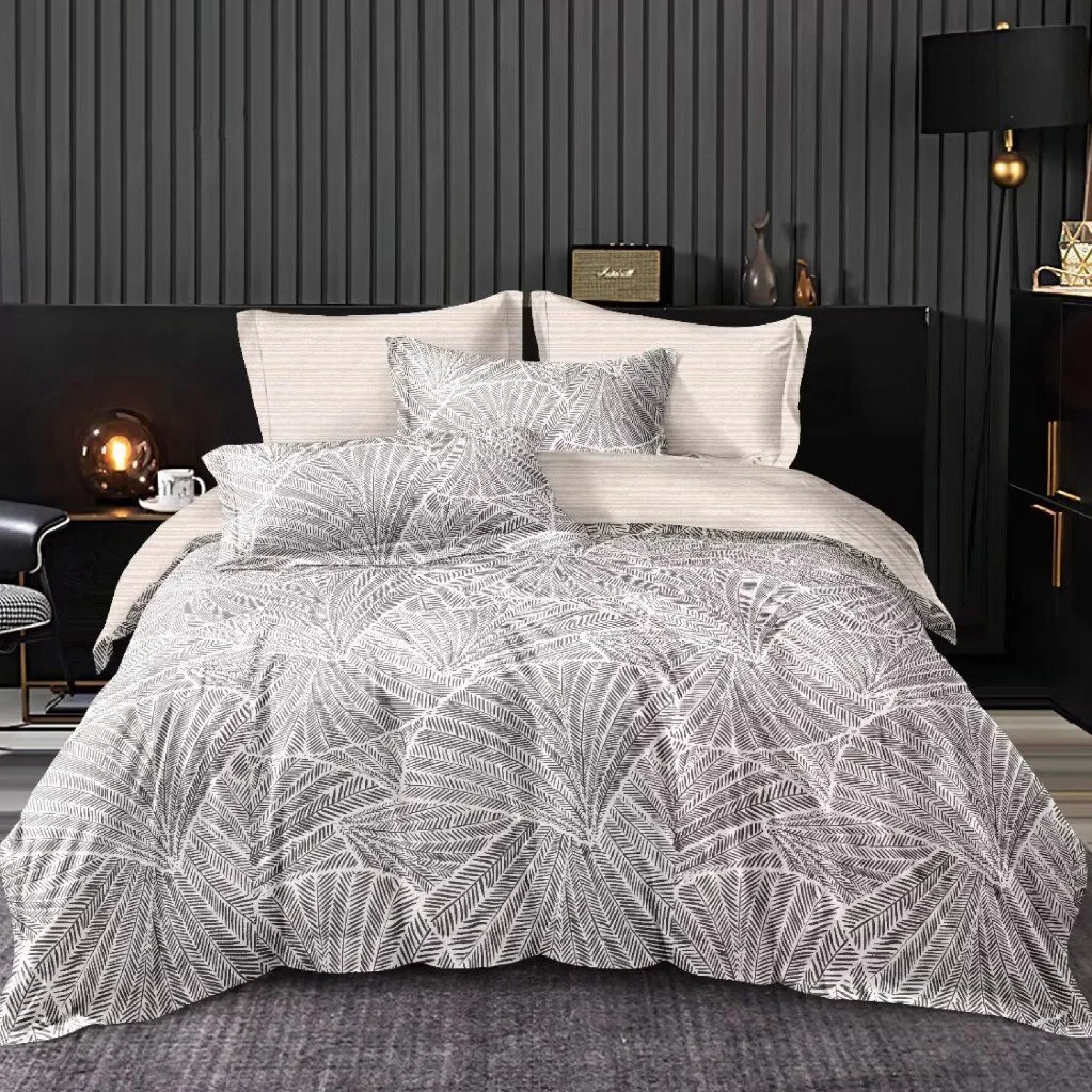 Comforter Set Bed Linen Collection with Microfiber Polyester Sheets Customizable Pillowcase Home Textile Sanding Bedspread Bedding with Curtain