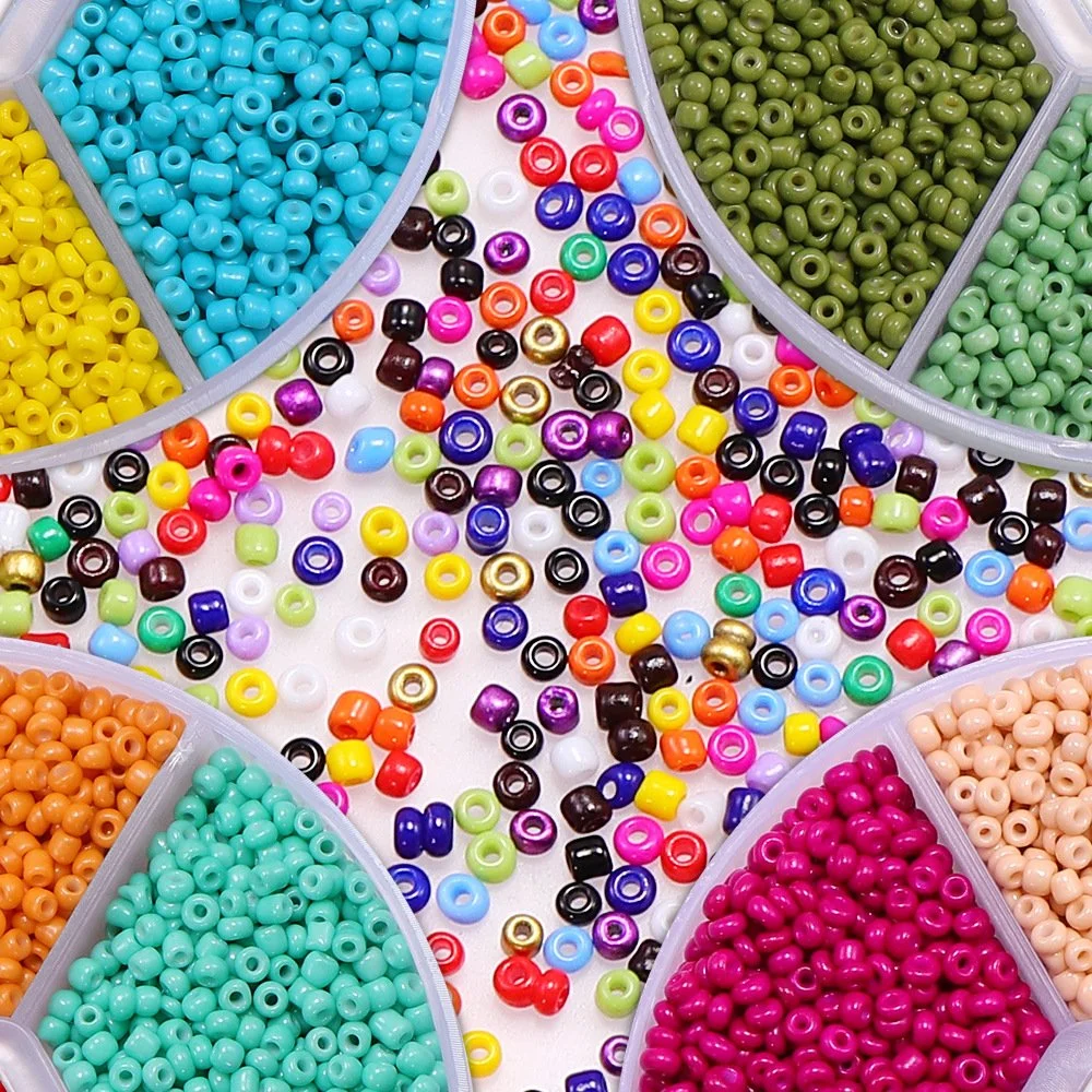 6 Grid Box Jewelry Making DIY Fashion Accessories Loose Seed Beads Set