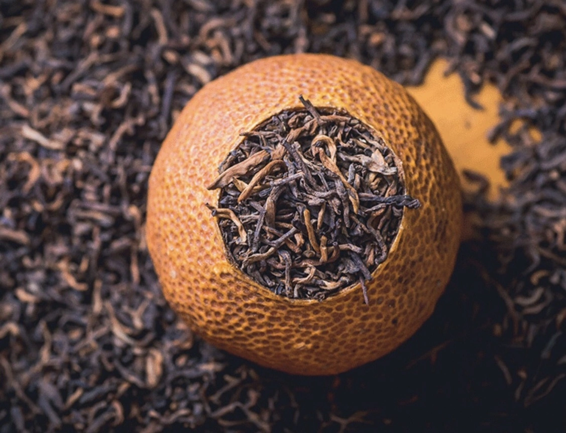 Da Hong GAN té Puerh té de naranja sabor Puerh té envejecido Tea Xiao Qing GAN