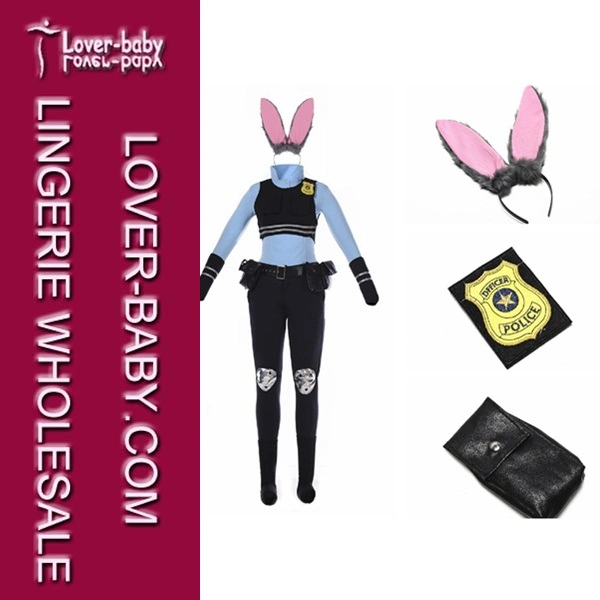 Judy Hopps Zootopia Bunny Traje de mascota para adultos (L15360)