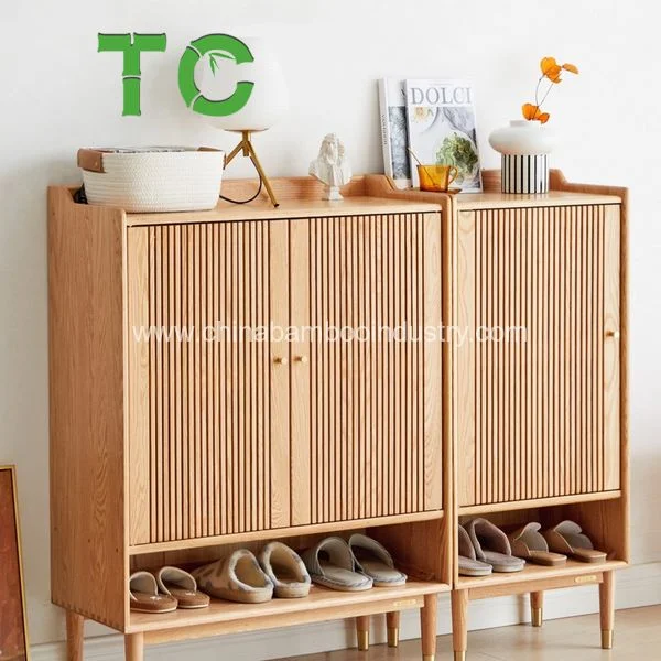 High quality/High cost performance Bamboo Shoe Storage Cabinet, Freestanding Shoe Rack Storage Organizer