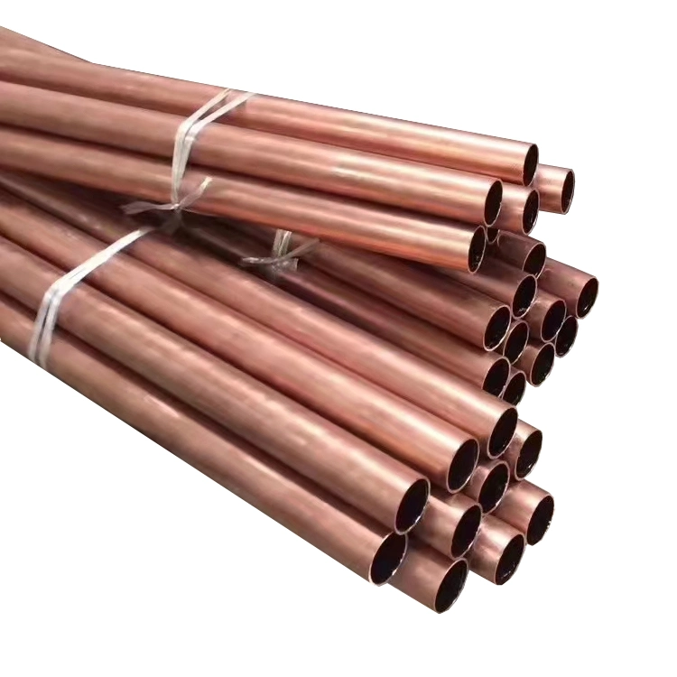 ASTM B587 C4430 C38500 Straight 99.9% Pure Copper Heat Tube Soft Brass Round Square Copper Pipe for Air Conditioner