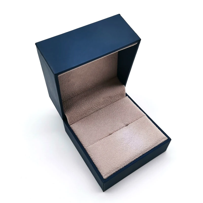 Kundenspezifische Luxus Blue Engagement Ring Box Verpackung