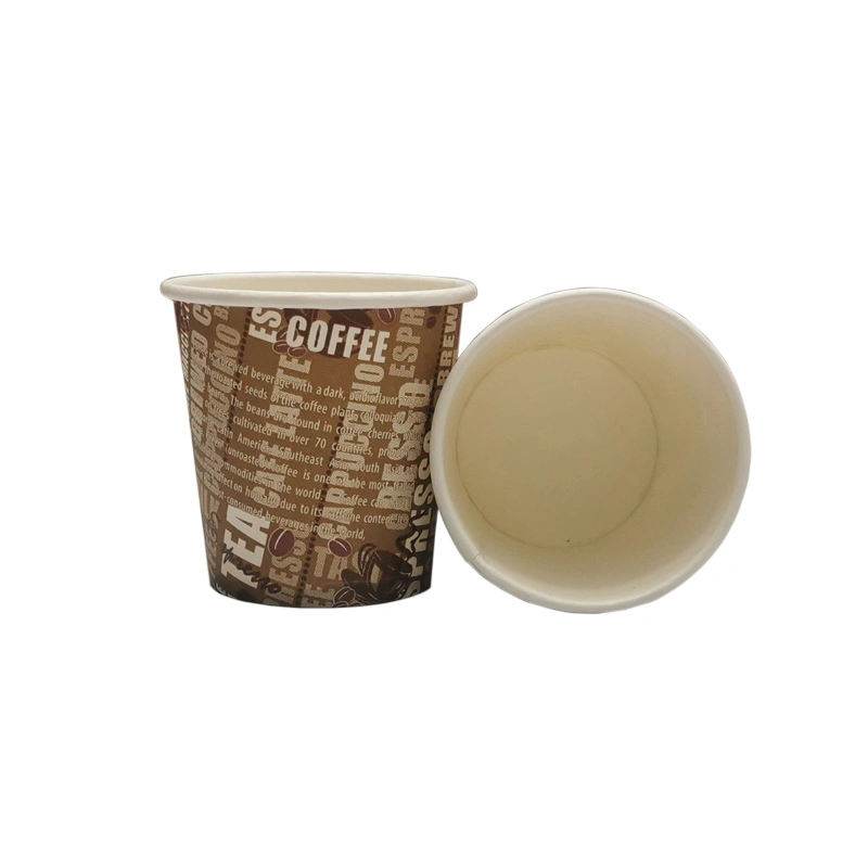 170GSM 4oz Diposable Tea Paper Cup for Hot Beverage Drinking