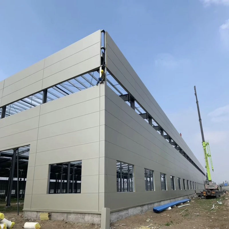 High Rise Prefabricated Steel Structure Worshop/Office/Residential/Commercial Construction Building