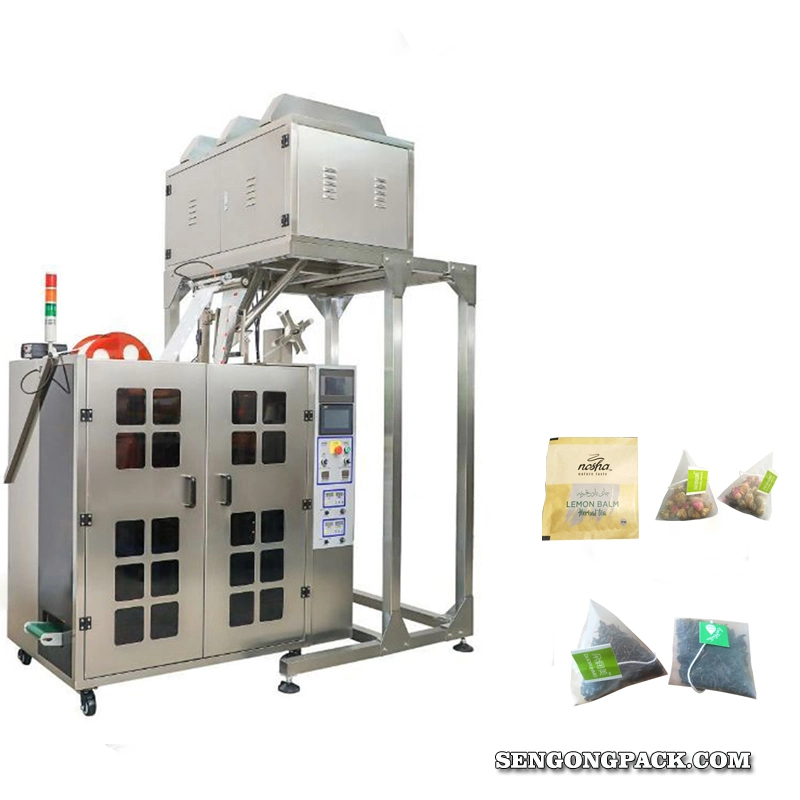 C28DX Pyramid/Flat Tea Bag Packing Machine with Outer Bag Envelop