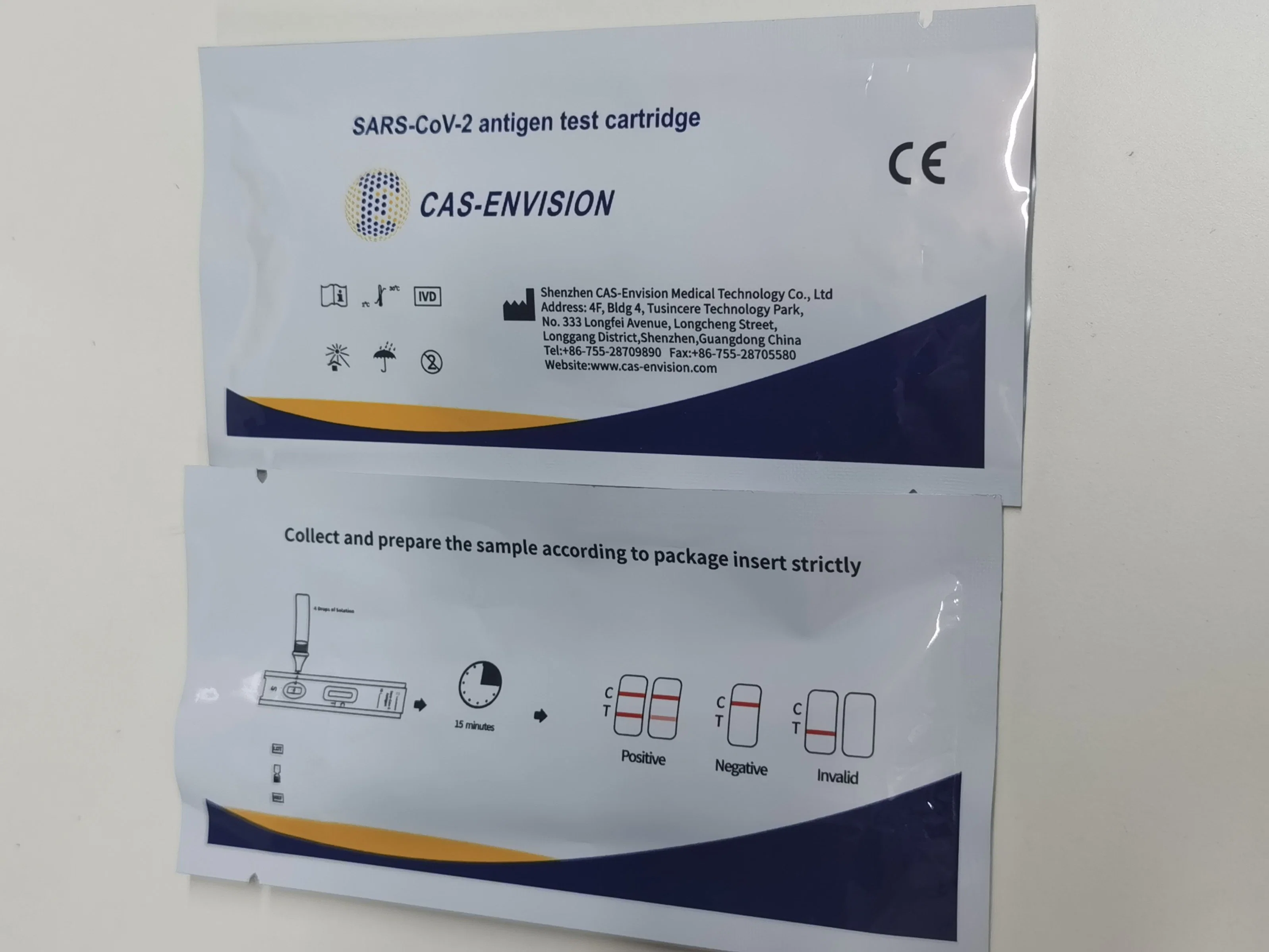 25 pruebas por el antígeno de Reacción Rápida Kit Kit de diagnóstico rápido de diagnóstico Test Kit de prueba con la norma ISO 13485 aprobado CE Prueba oral o nasal