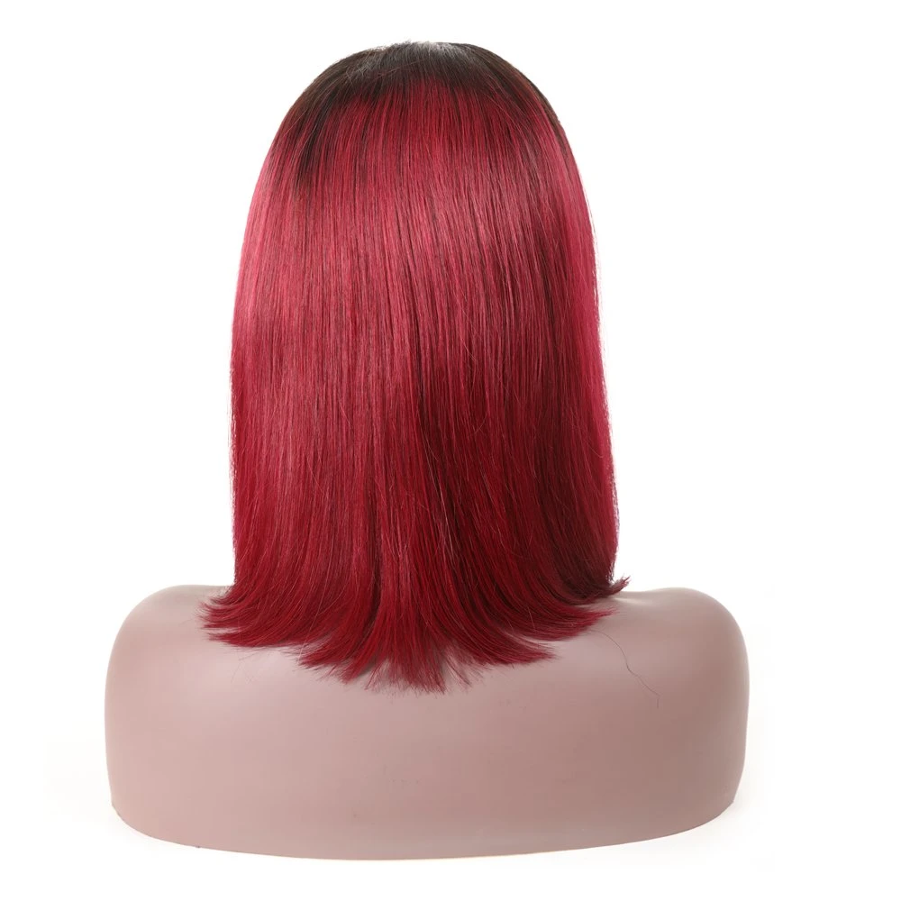 Kbeth Human Hair Wigs for Women Gift 2021 Summer Short Cool Soft Breathable Remy Red Brown Gold Pink Purple Grey Color Sexy Straight HD Full Lace Wigs Wholesale/Supplier