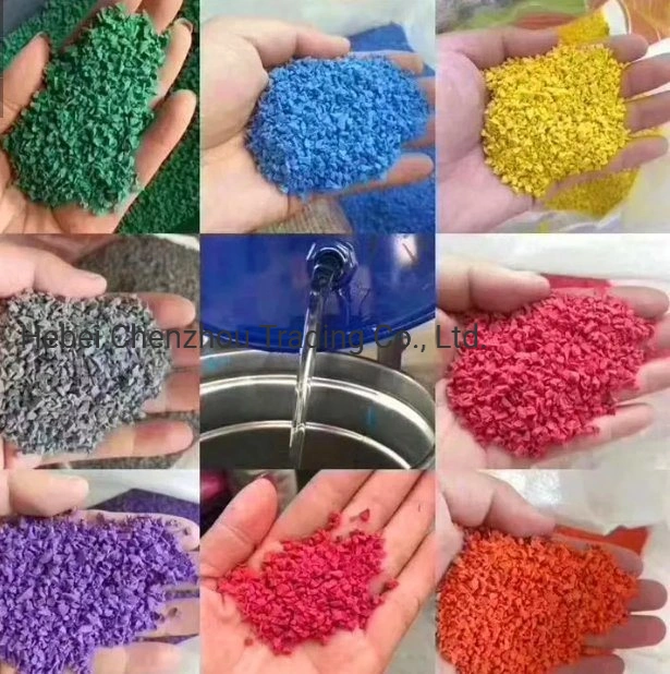 Factory High quality/High cost performance 1-3mm/2-4mm Non-Toxic EPDM Rubber Granules for Playground EPDM Colorful Granu