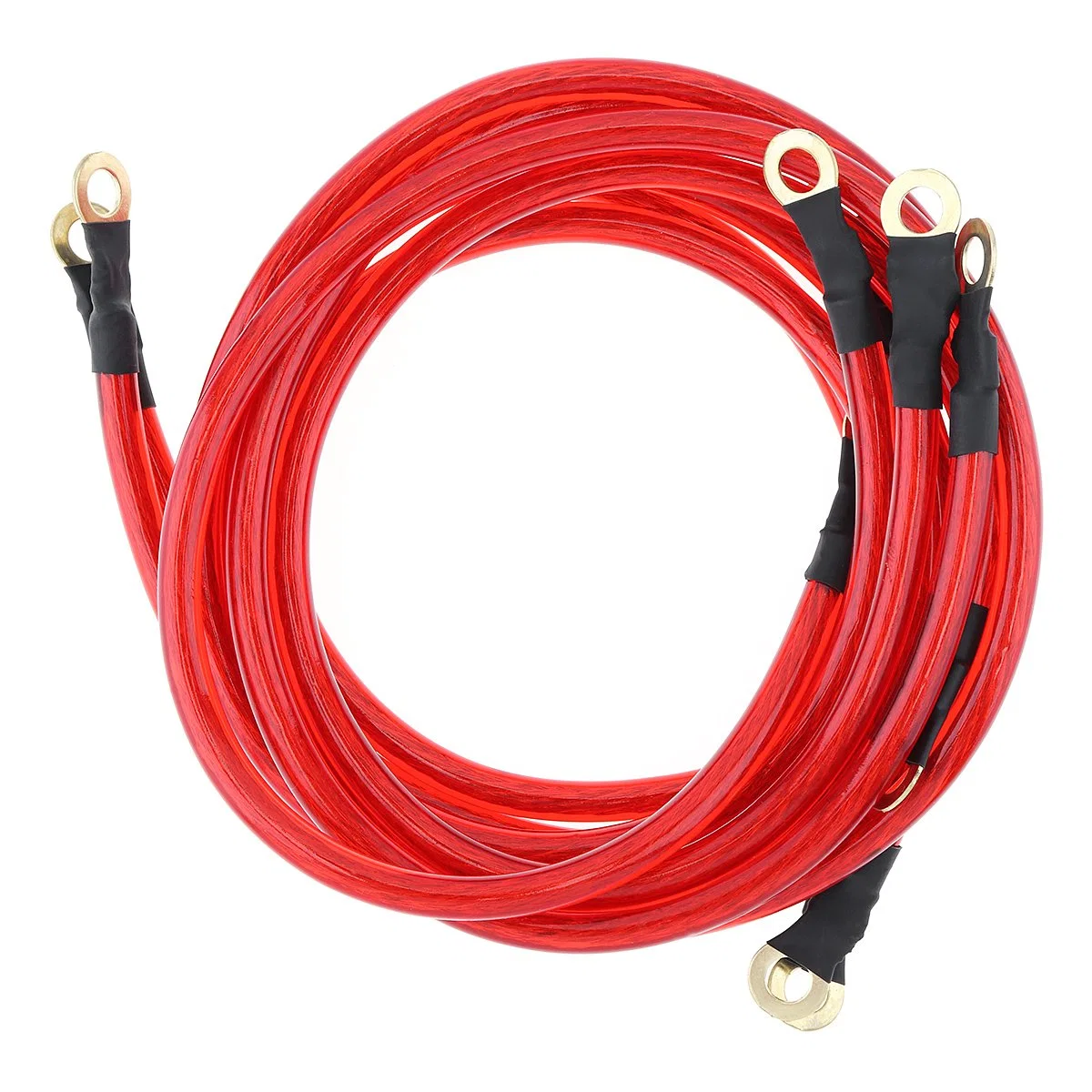 5 Point Car Universal Earth Ground Cables Grounding Wire System Kit High Performance Improve Power