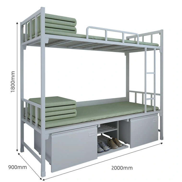 Manufacturers Dormitory Single Bed Steel Bunk Bed System School Cadres House Iron Frame Bed