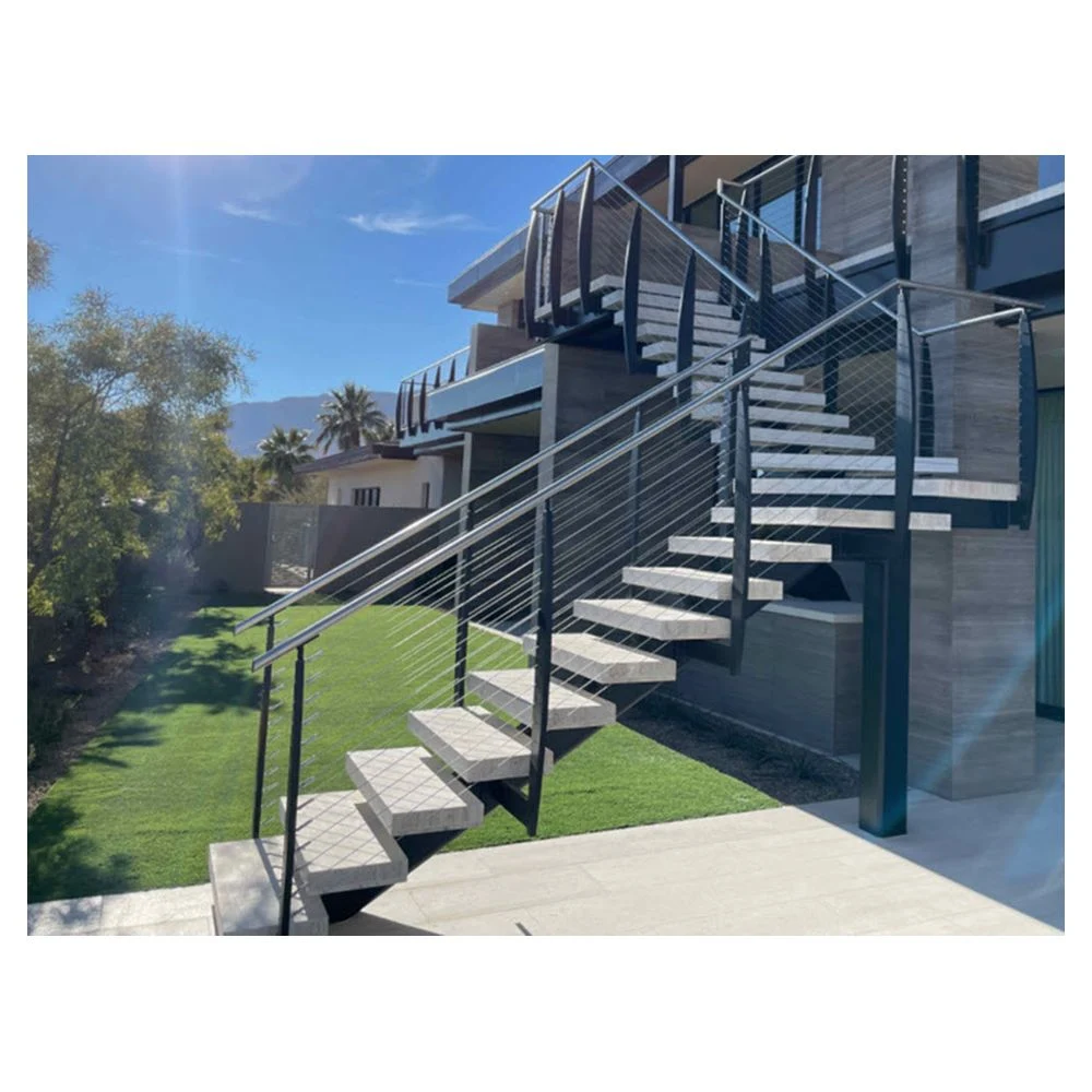 Prima fabelhafte Innen- oder Außenspirale aus Stahl und Holz Home Design Zentrale Säule Gerade Treppe