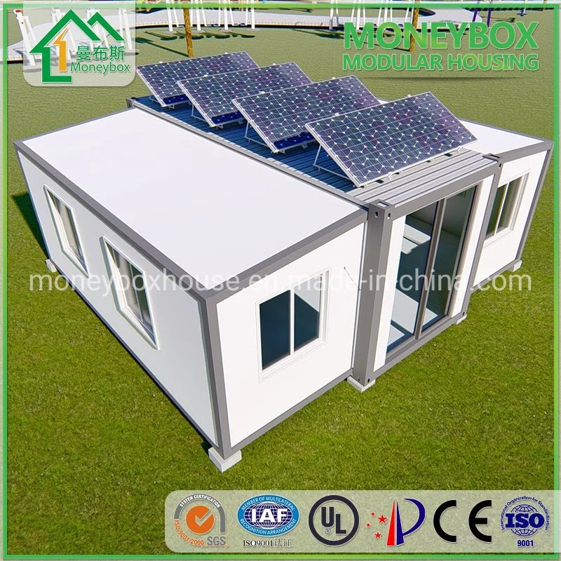 Prefabricados modulares de gran espacio predefinido ampliable Contenedor de la Energía Solar Home