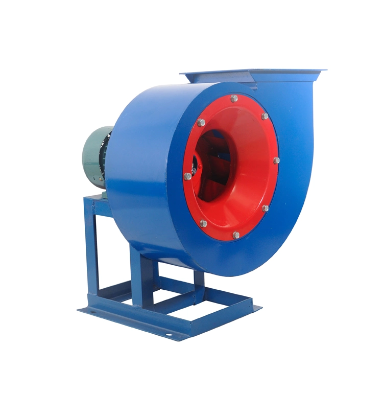 Large Air Volume Industrial Centrifugal Fan 4-72 AC with Low Sound Cast Iron 2A-4A Free Standing