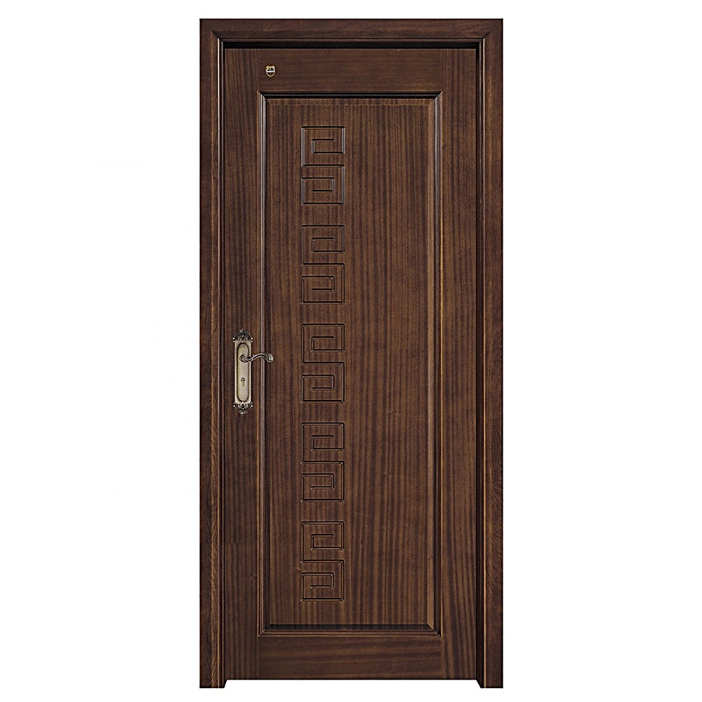 Hot Sale Solid Wooden MDF PVC Panel Sliding Security Modern Interior Manufacturers Door