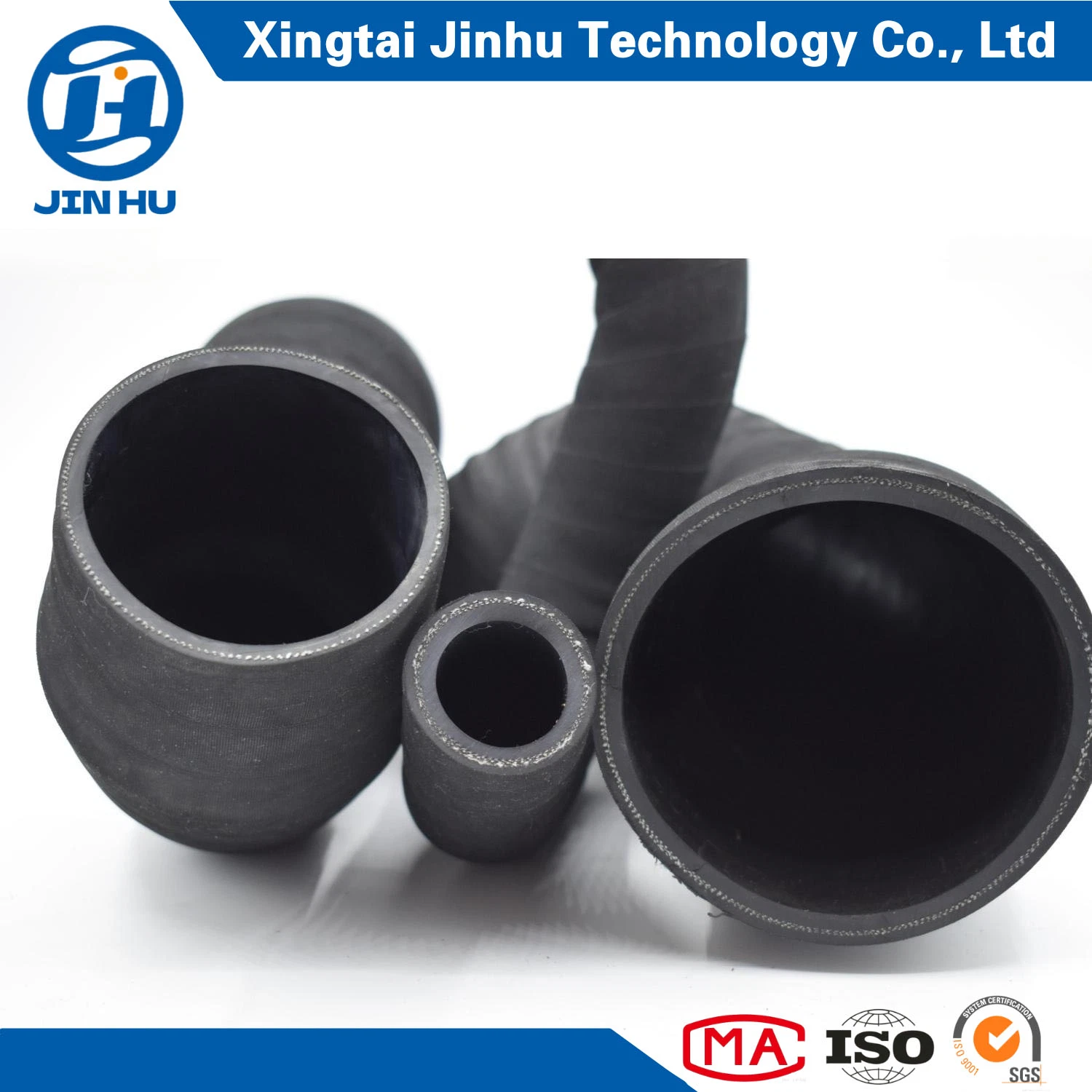 Customized Black Wrap Surface R4 Hose Industrial Water Oil Suction and Delivery Rubber Hose with High Pressure