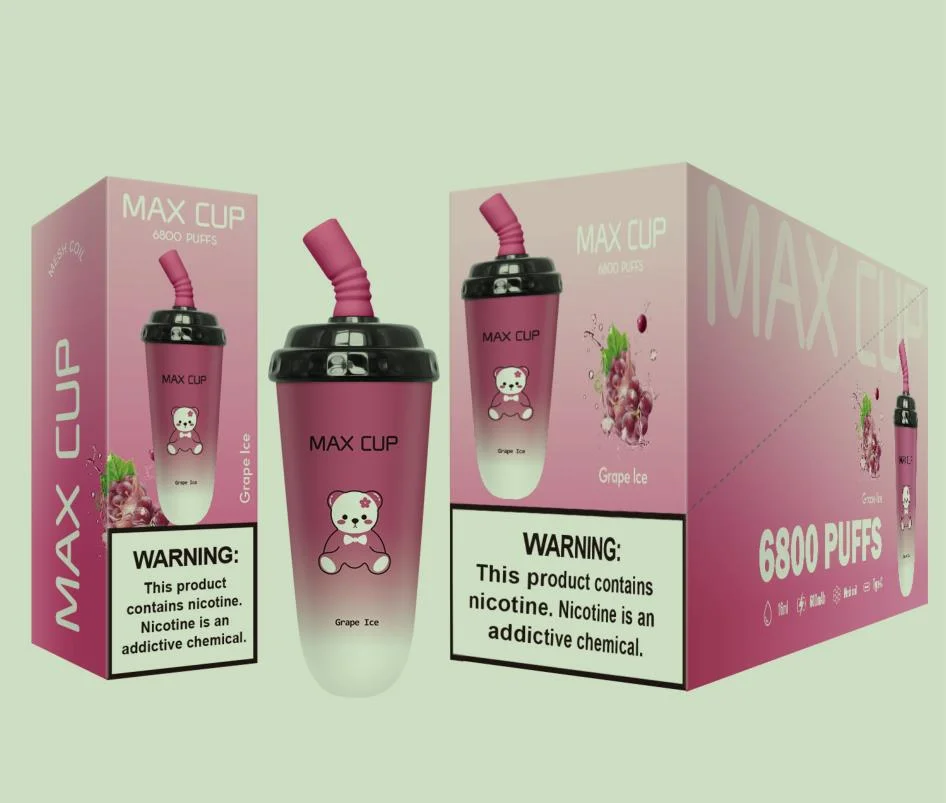 Mini-tasses à dosettes jetables Original Max Cup 6800 Puffs Tasse à thé au lait rechargeable E CIG à bas prix