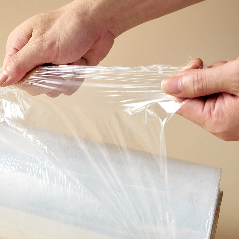 Fábrica cargo Pack Roll Polietileno transparente Palet Wrap PE Stretch Película de envoltura retráctil