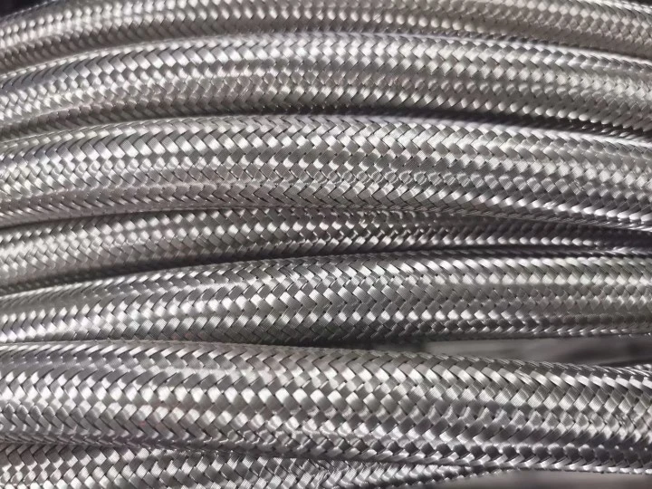 PTFE Hydraulic Hose/Smooth Bore Stainless Steel Braided PTFE Flexible Hydraulic Hose SAE100 R14