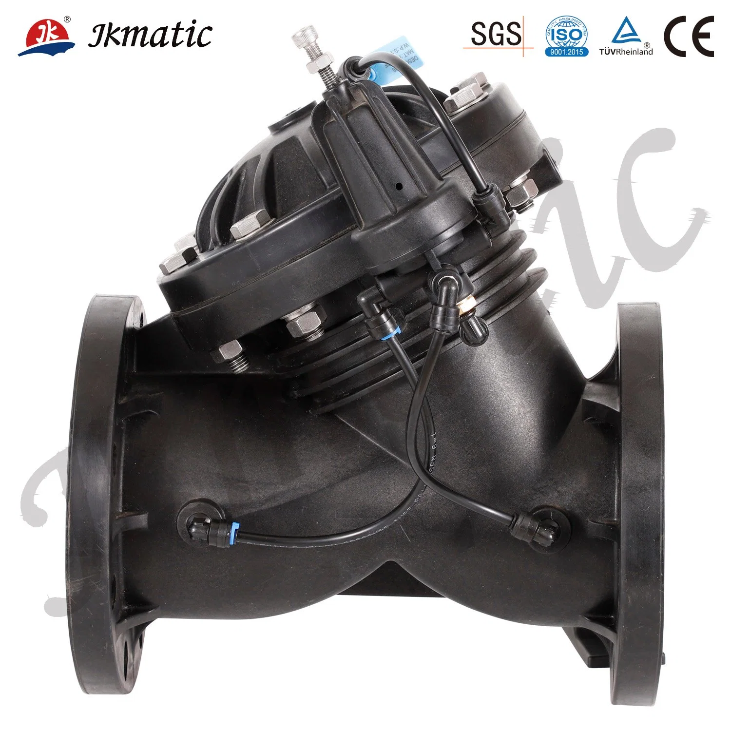 Jkmatic Water Treatment Equipment/ Y Shape Normally Open Solenoid/Hydraulic/Pneumatic/Water Flow Control Diaphragm Valve for Water Softener and Sand Filter