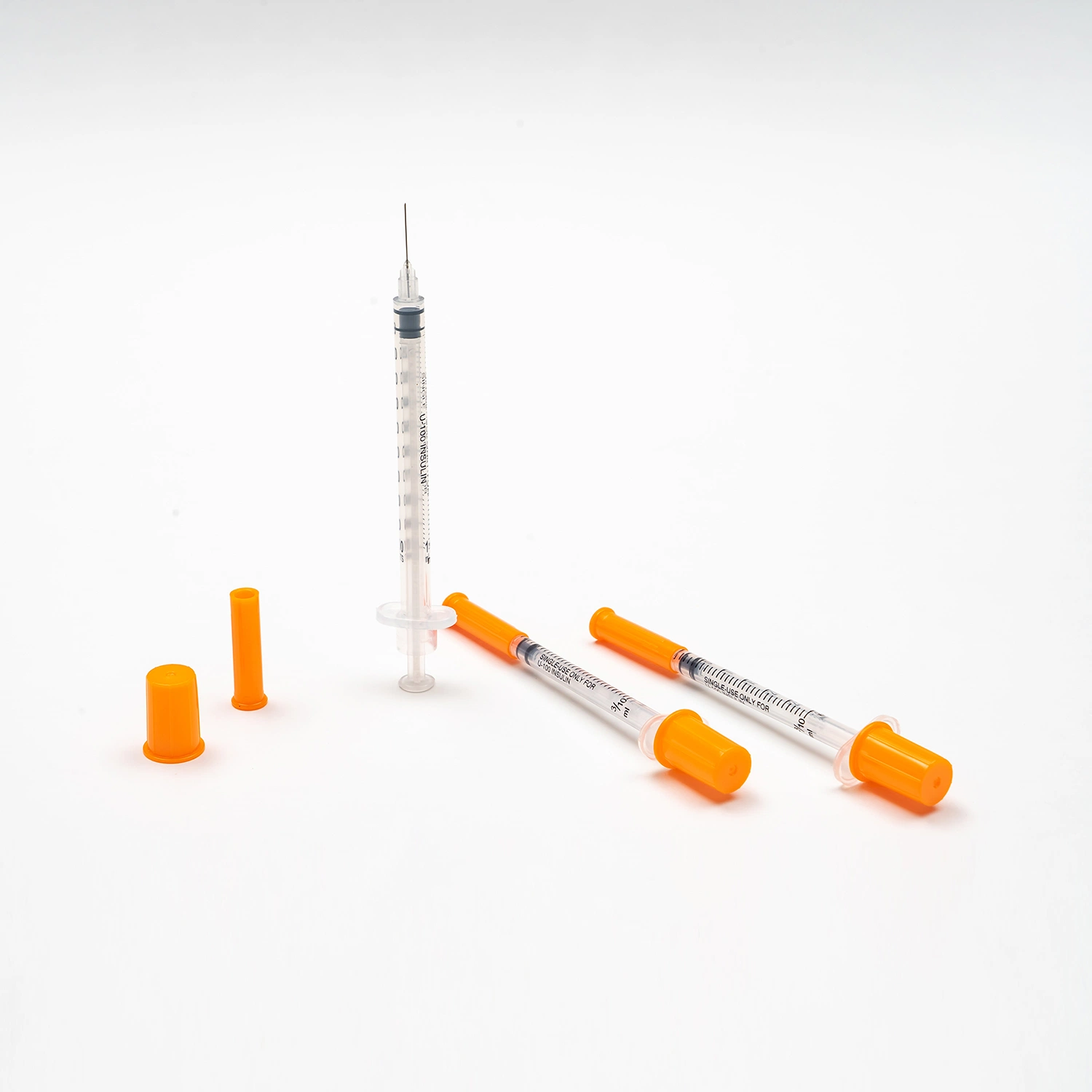 Insulin Syringe CE, ISO, FDA Certified Disposable Sterile 0.3ml 0.5ml 1ml Diabetes