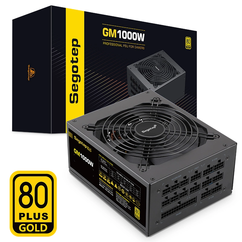 OEM-Manufacturer-Thickened DC Cable and Big Current Gold-Plated Terminals-1000W Modular 80 Plus Gold Gaming Computer Power Supply