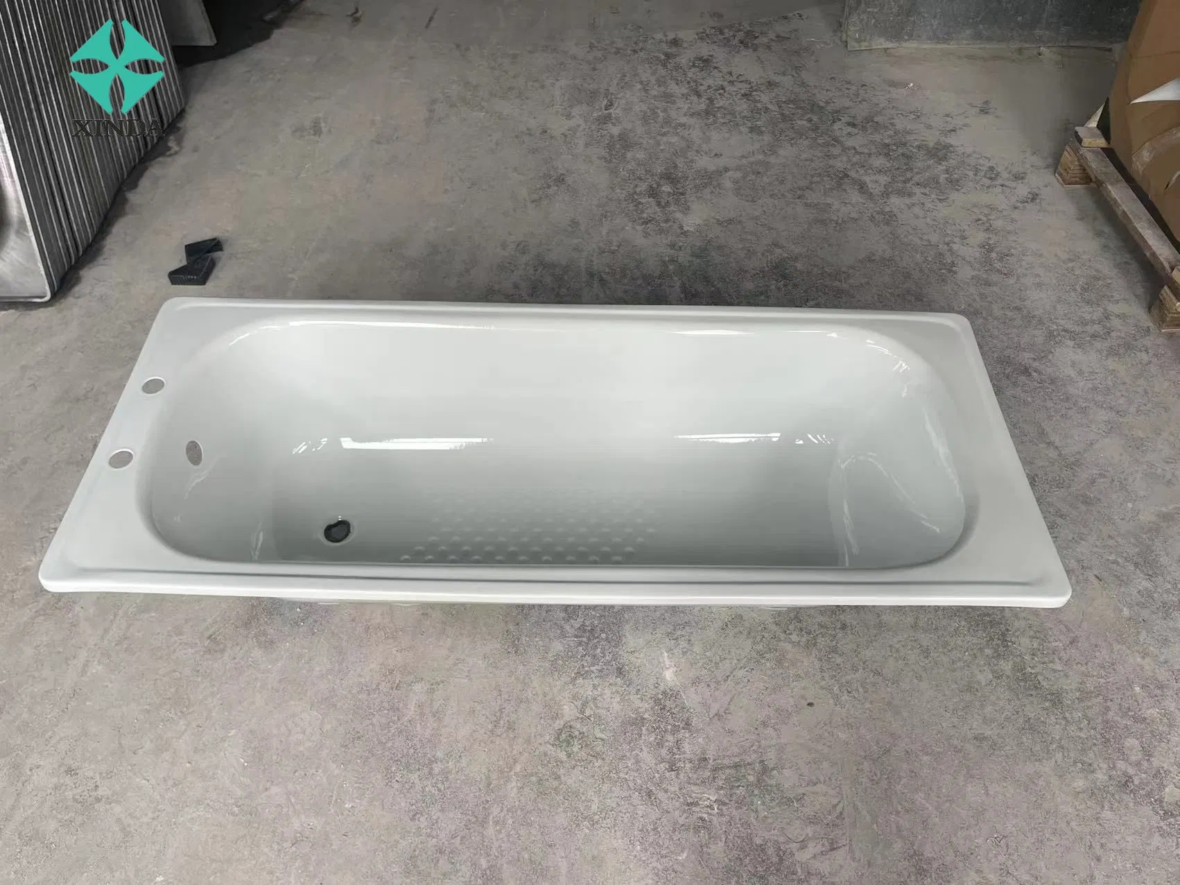 Stahl Emaille Dusche Badewanne mit Hahnloch Nigeria Bad