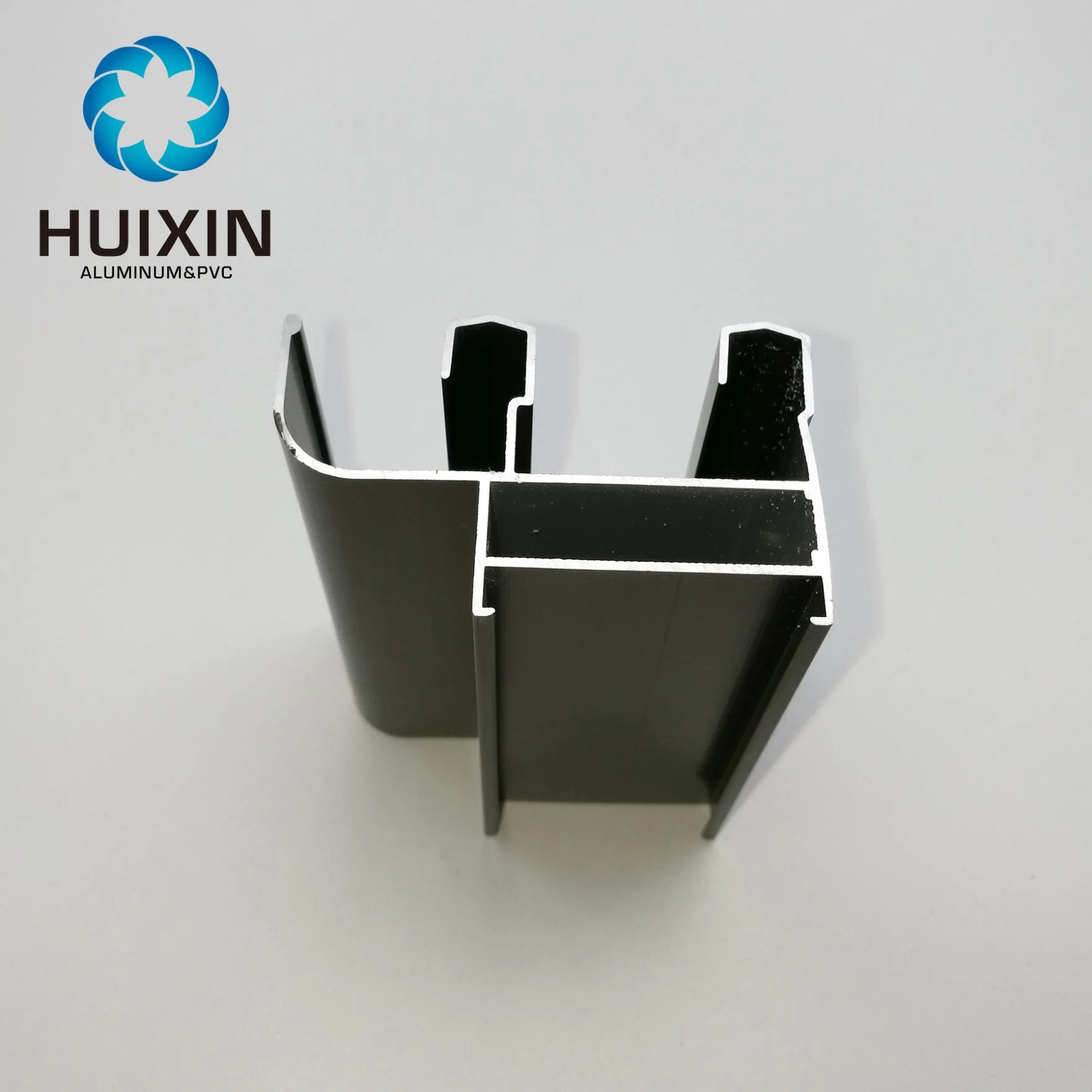 Powder Coating Black Sliding Door Huixin Factory Aluminum Extrusion Section