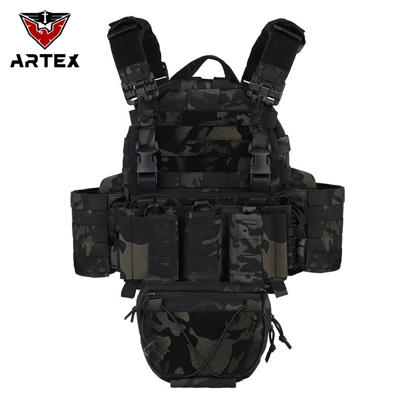 Système molle Outdoor Tactico tactique de camouflage pignon de la randonnée pédestre Chaleco veste tactique multifonction