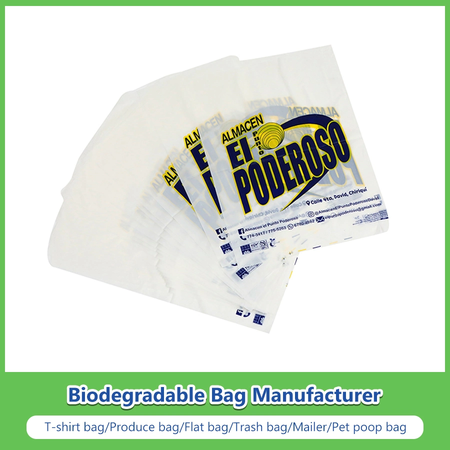 Pbat+Corn Starch Made Biodegradable Compostable Yellow Odorless Vegetable Bags Manufacturer with Ok Compost Home, Ok Compost Industrial, Seeding