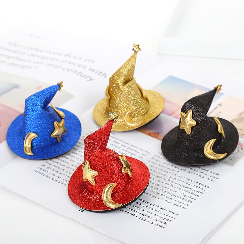 Halloween Bent Hat Bobby Pin Witch Hat Hair Accessories