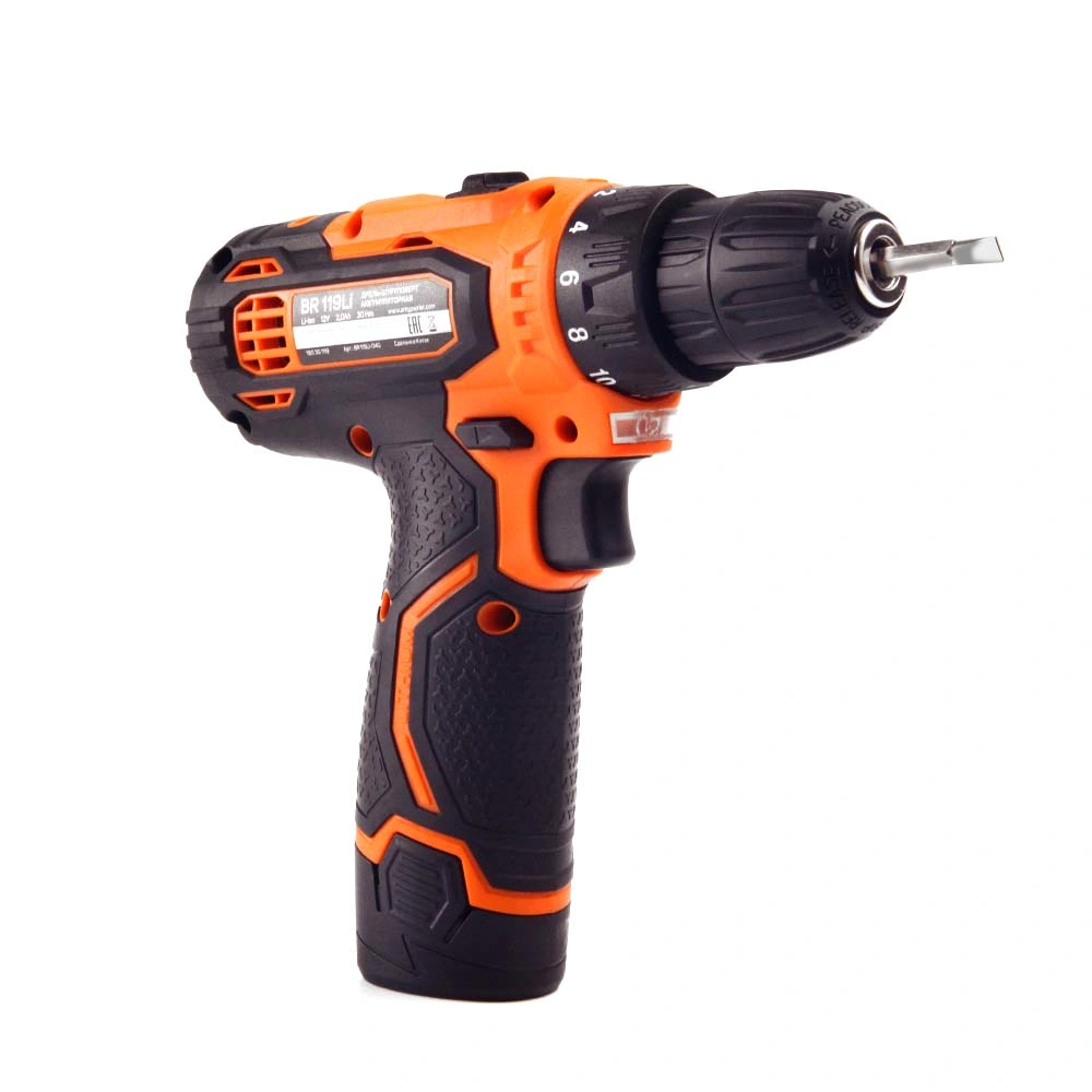 Private Label Handheld 12V Cordless Electric Drill with LED Light