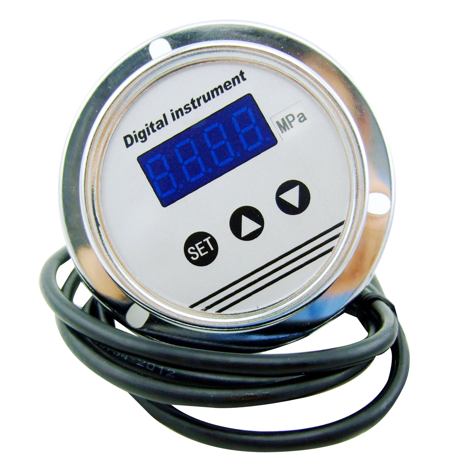 High Accuracy 4-20mA Output -0.1-100MPa 8-30VDC Digital Pressure Gauge Pressure Transmitter Gauge Back Mount