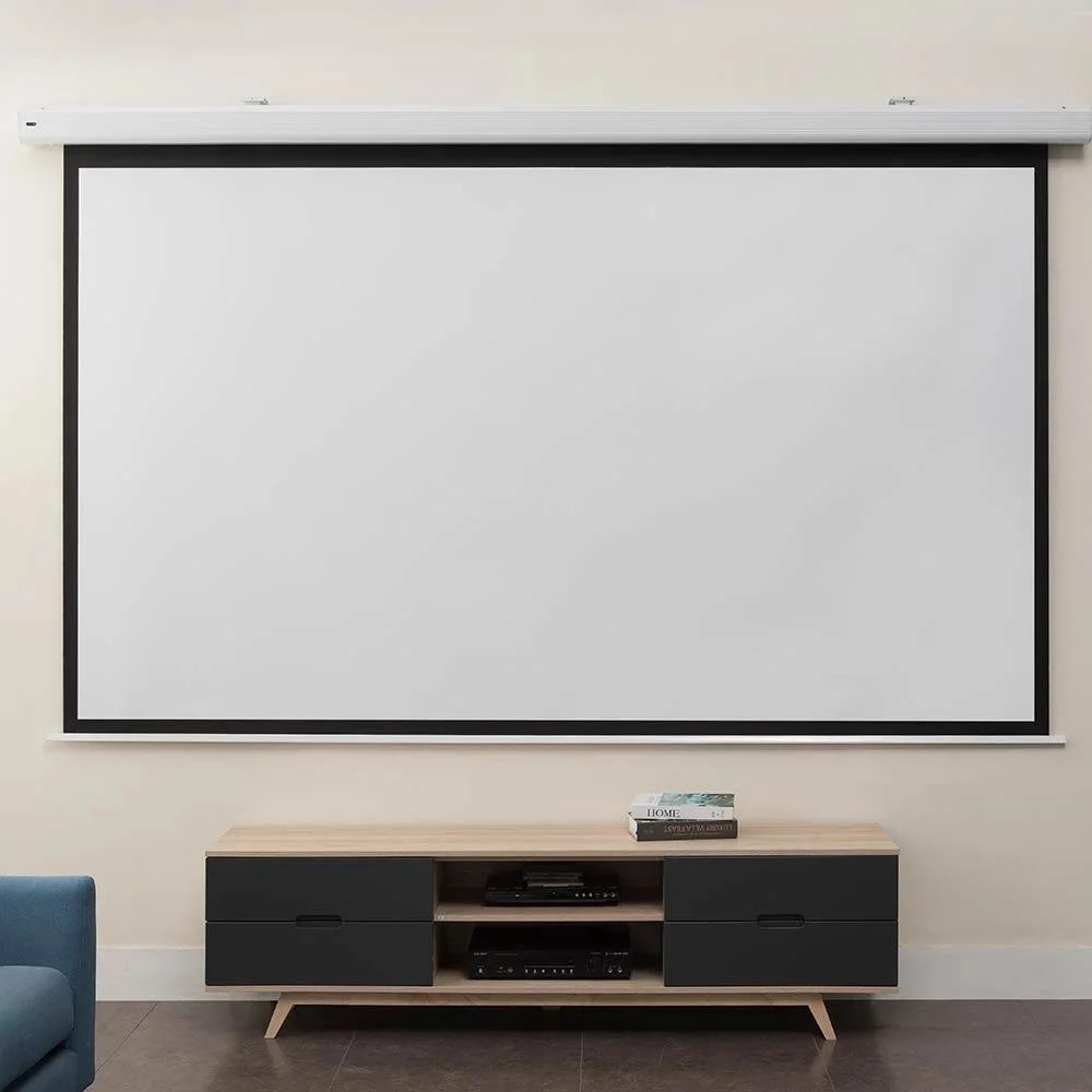 60*60 Inch Motorized Projection Screens with Matte White