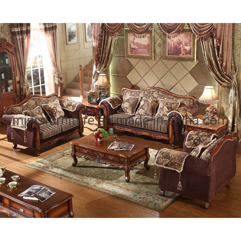 (MN-SF108) Elegant French Style Living Room Sofa Furniture