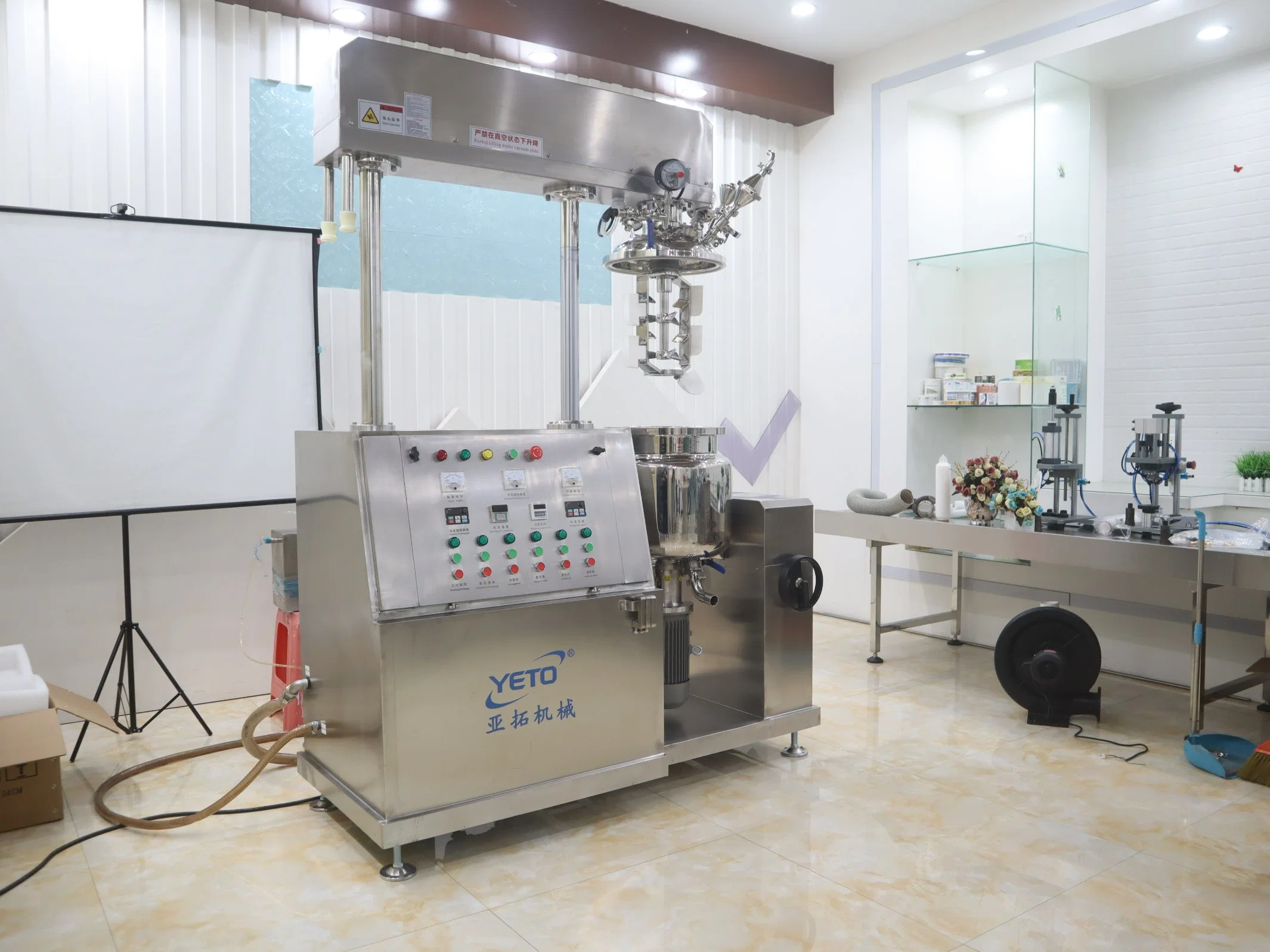 Ointment Homogenizer Emulsifying Vacuum Machine Skin Care Cream Vacuum Homogenizer Emulsifier Mixer Machine Mixing