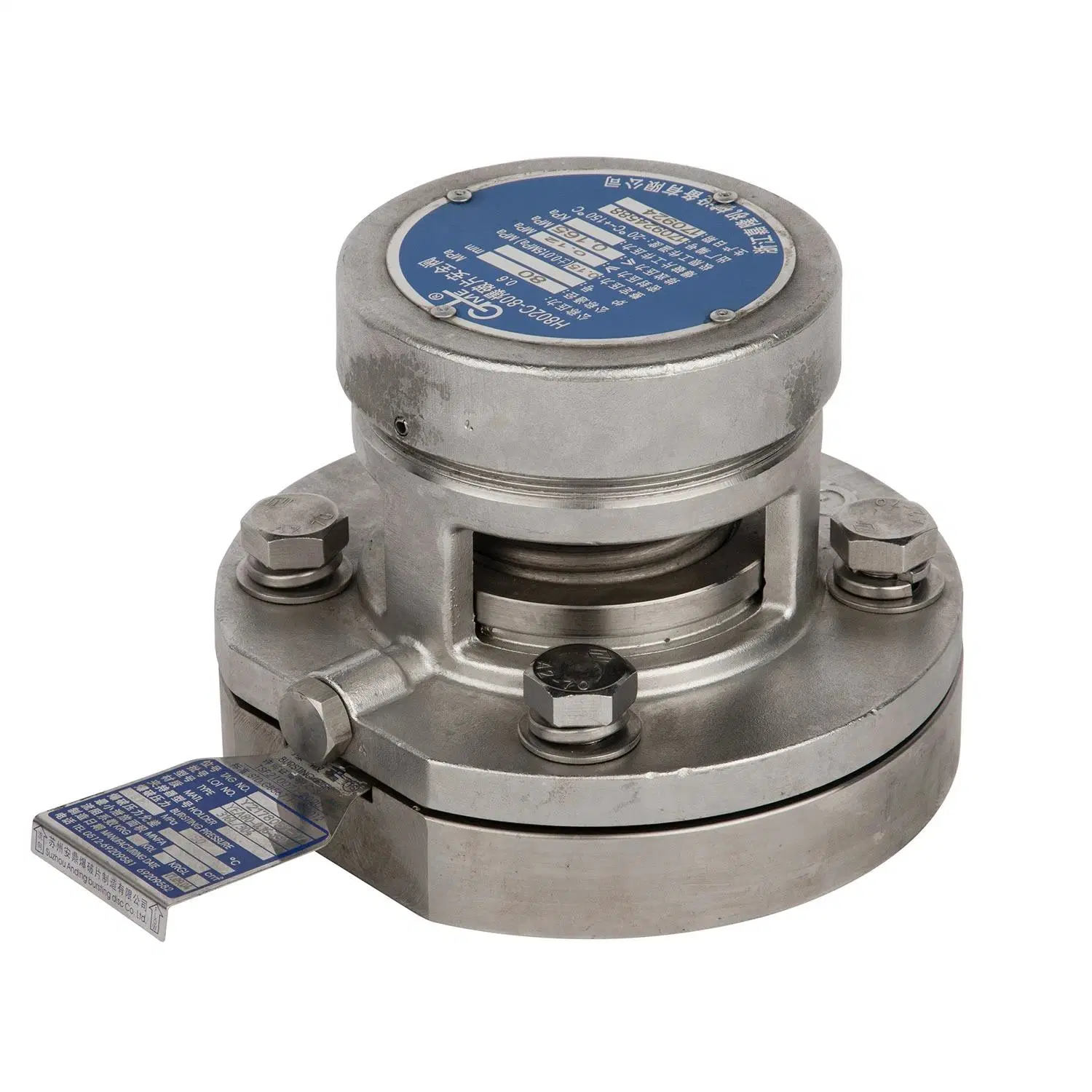 Chemical HCl Tanker Safety Valve 3inch, Stainless Steel Bursting Disc Safety Valve H802c-80