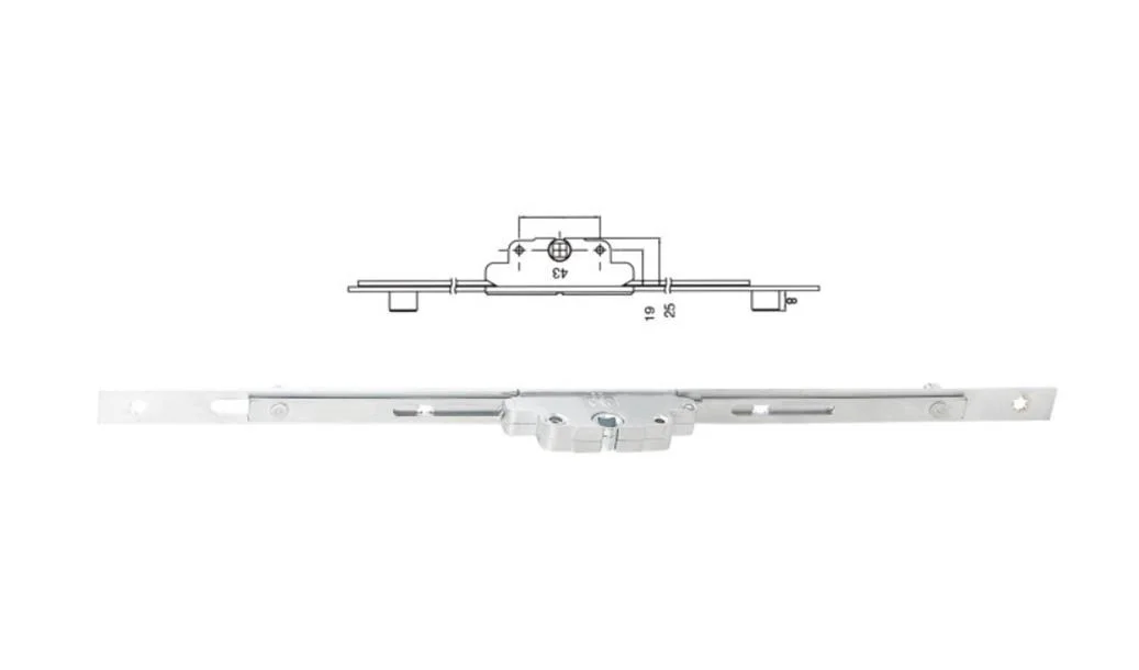 Nisen Outward Window Hardware Espag Transmission Rod 22 UPVC Aluminum Window and Door Good Brand