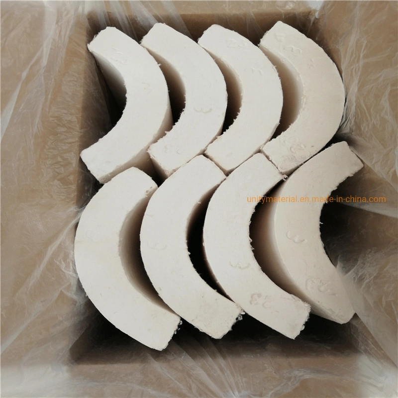650c 1050c Pipeline ID 18-400mm Thermal Insulation Material Calcium Silicate Pipe for High Temperature Heat Chemicals Ss Stainless Steel Pipes Section Covers