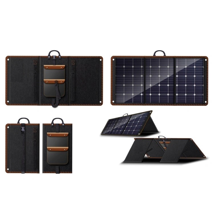 USB Solar Charger Waterproof Solar Solar Panel 5W Power Emergency Bag Outdoor for iPhone iPad Cell Phone, Backpack