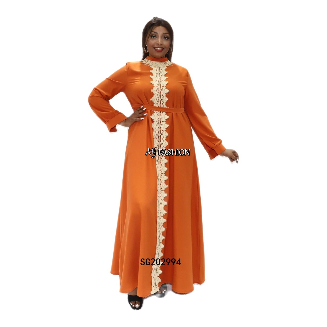 Casual Dresses Lady Fashion Apparel Maxi Standard Robe Africain Abaya Casual Dress