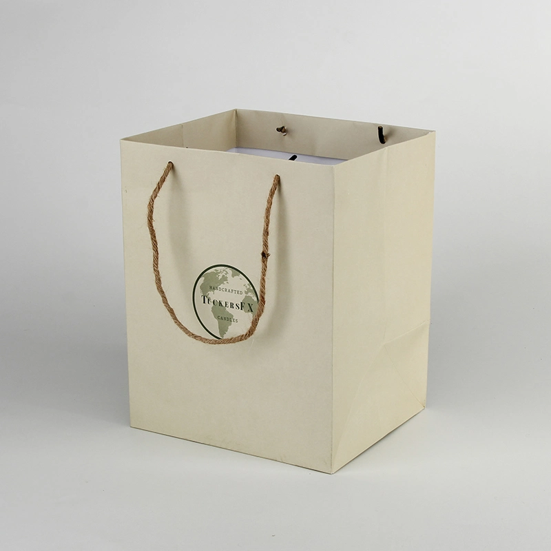 Sinicline Custom logo Green Eco friendly papier cadeau Sac à provisions