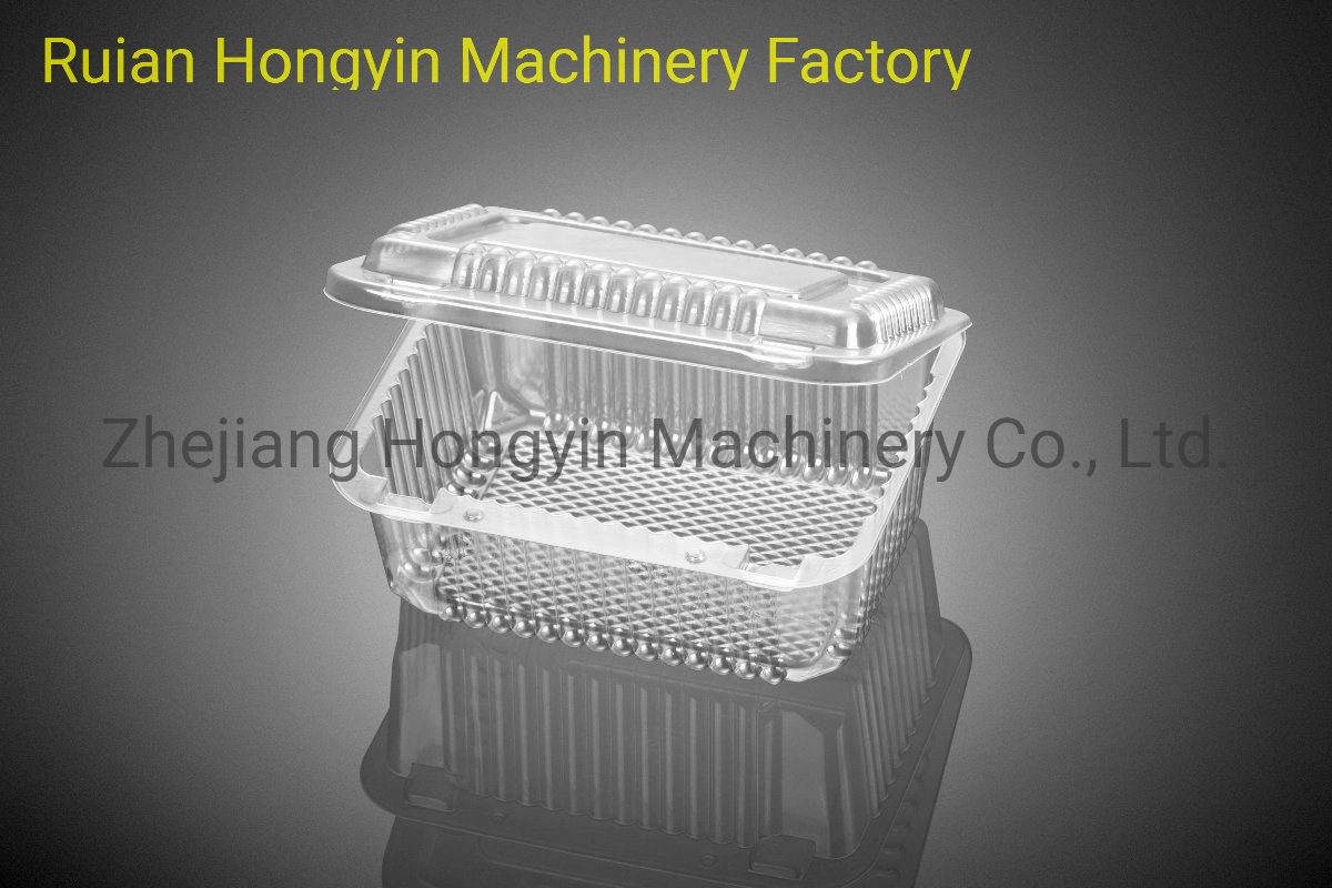 Automatic Forming Cutting Stacking Counting Plastic Lid Cover Thermoforming Machine